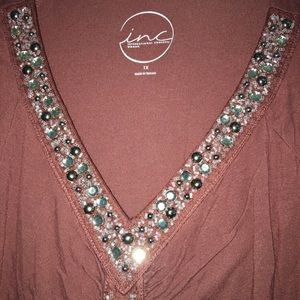Plus Size, INC jeweled top